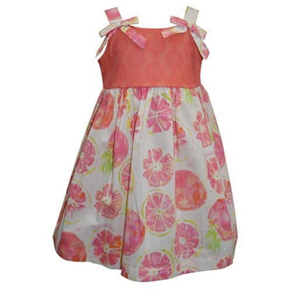 Girls Sundress Fruit Crochet Coral Summer size‎ 5